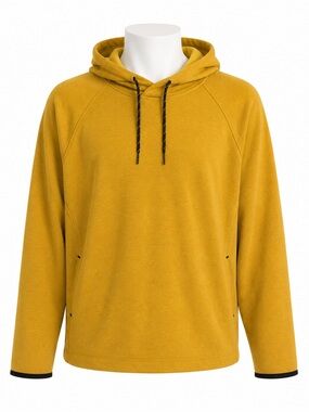 Size XXL Old Navy Active Men’s Dynamic Fleece Pullover Hoodie Mustard Yellow NWT